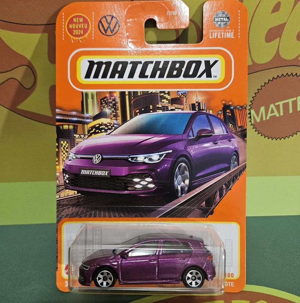 Matchbox VW Golf GTE Metallic Purple Collector Car